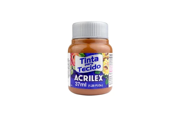 TINTA PARA TECIDO FOSCA 37ML CHOCOLATE 814 ACRILEX 4140