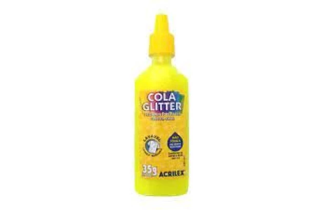 COLA GLITTER 35G AMARELO LIMAO 102 2912 ACRILEX