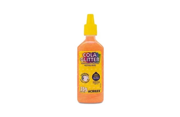 COLA GLITTER 35G LARANJA 105 2912 ACRILEX