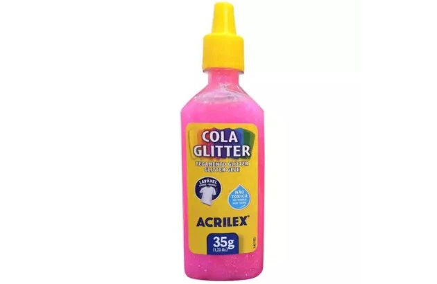 COLA GLITTER 35G PINK 527 2912 ACRILEX
