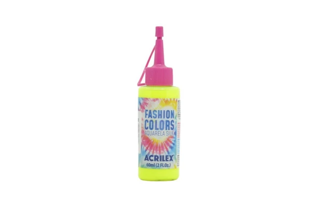 TINTA TECIDO AQUARELA SILK AMARELO LIMAO 102 60ML 4560 ACRILEX