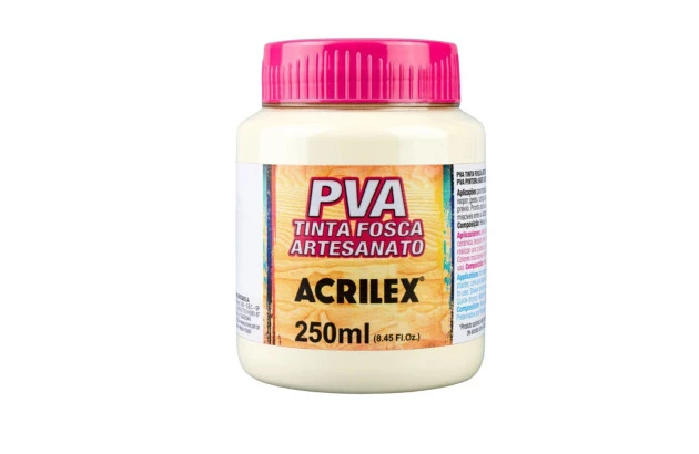 TINTA PVA FOSCA PARA ARTESANATO 250ML MINERAL 893 - UNIDADE | ACRILEX 3225