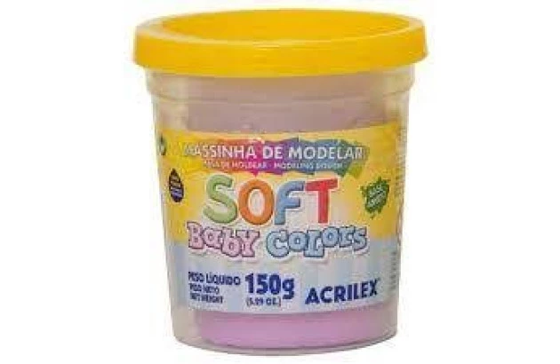 MASSA DE MODELAR SOFT 150G COLORS LILAS BEBE 809 ACRILEX