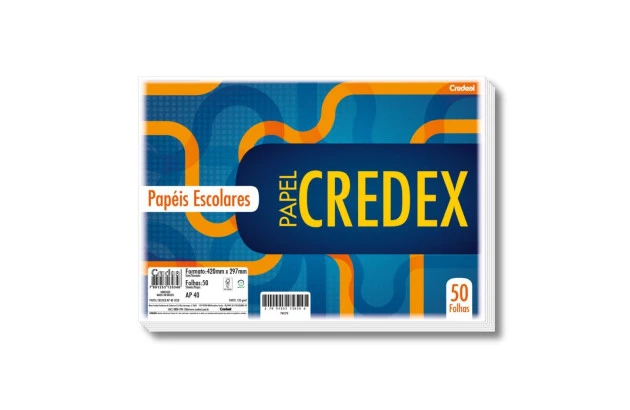 PAPEL SULFITE A3 40KG 120G CREDEX AP 40 PACOTE COM 50 FOLHAS CREDEAL