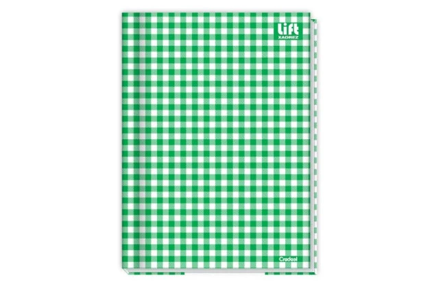 CADERNO CAPA DURA BROCHURA LIFT 1 MATERIA PRETO CREDEAL