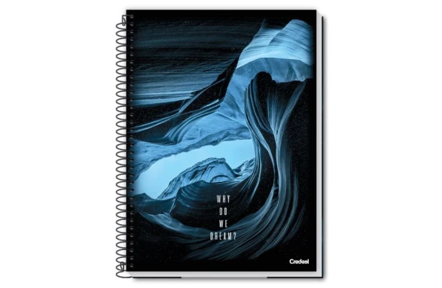 CADERNO CAPA DURA FLOW 16 MATERIAS CREDEAL