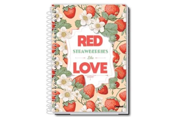 CADERNO UNIVERSITÁRIO 10 MÁTERIAS 140 FOLHAS CAPA MY COLLECTION FEMININO CREDEAL