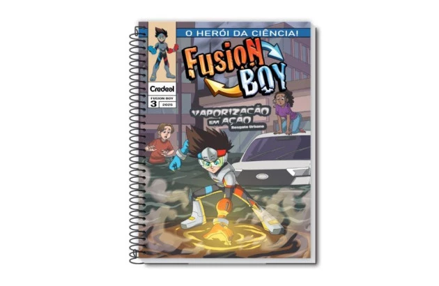 CADERNO CAPA DURA FUSION BOY 1 MATERIA CREDEAL