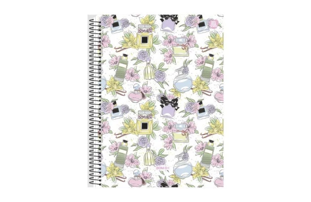 CADERNO CAPA DURA 20 MATERIAS 320 FOLHAS BOM D+ FEMININO ANIMATIVA
