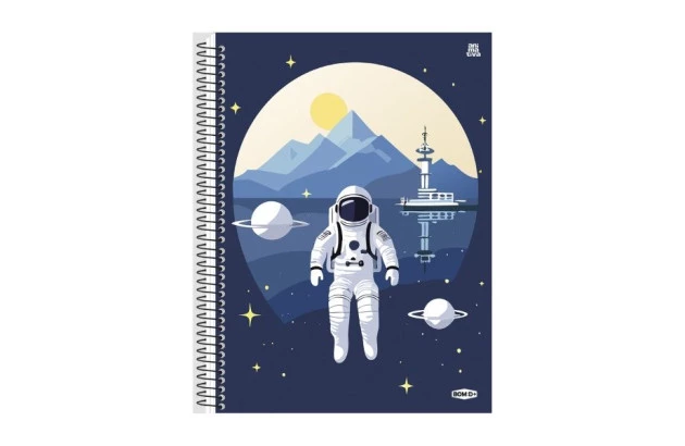 CADERNO CAPA DURA 1 MATERIAS 80 FOLHAS BOM D+ MASCULINO ANIMATIVA