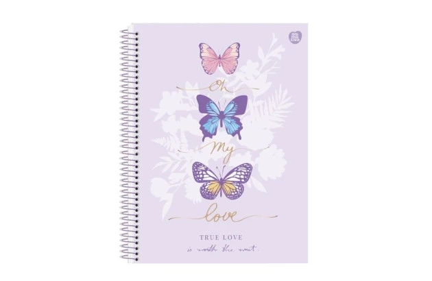 CADERNO CAPA DURA 10 MATERIAS 160 FOLHAS NORDIC ANIMATIVA