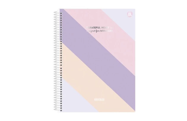 CADERNO CAPA DURA 20 MATERIAS 320 FOLHAS CRISTALES ANIMATIVA