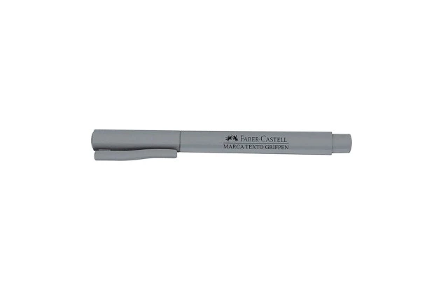 MARCA TEXTO GRIFPEN CINZA PONTA CHANFRADA - FABER CASTELL MT/CZZF