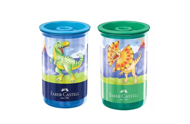 APONTADOR COM DEPOSITO DINOSSAUROS FABER-CASTELL