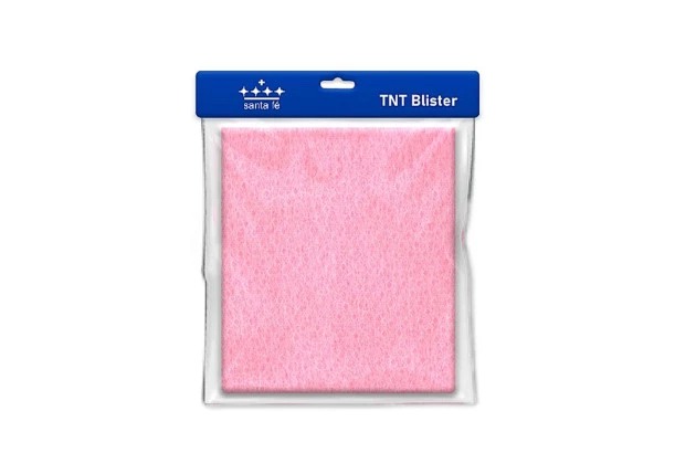 TNT 40G FINO ROSA CLARO 3M X 1,40CM BLISTER - SANTA FÉ