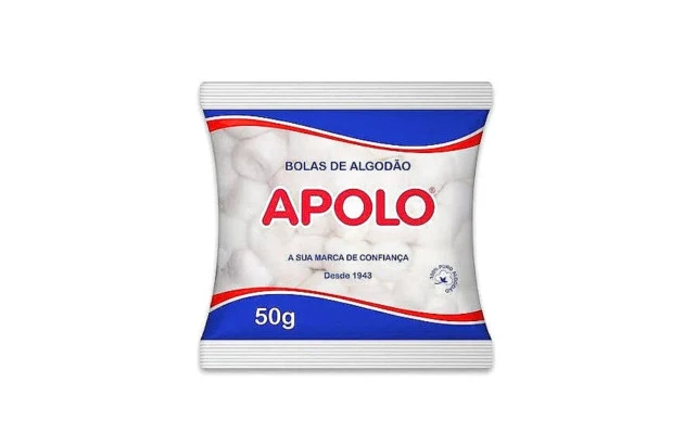 ALGODÃO EM BOLA BRANCO 50G APOLO