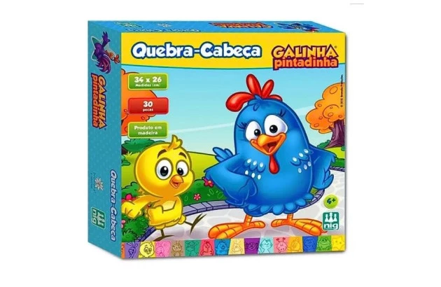 QUEBRA CABECA GALINHA PINTADINHA IDADE + 4 ANOS | NIG BRINQUEDOS