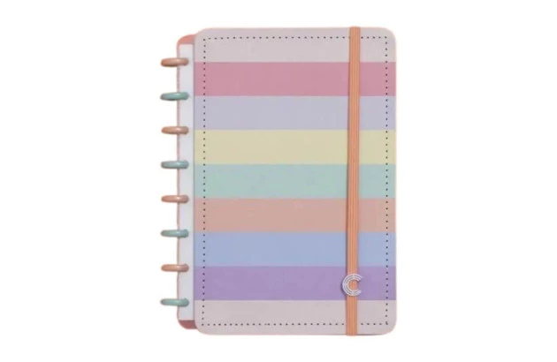 CADERNO INTELIGENTE ARCO IRIS PASTEL MEDIO CIMD3057