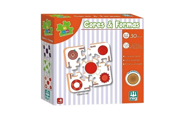 BRINQUEDO EDUCATIVO COLECAO BE A BA CORES E FORMAS + 4 ANOS | NIG BRINQUEDOS