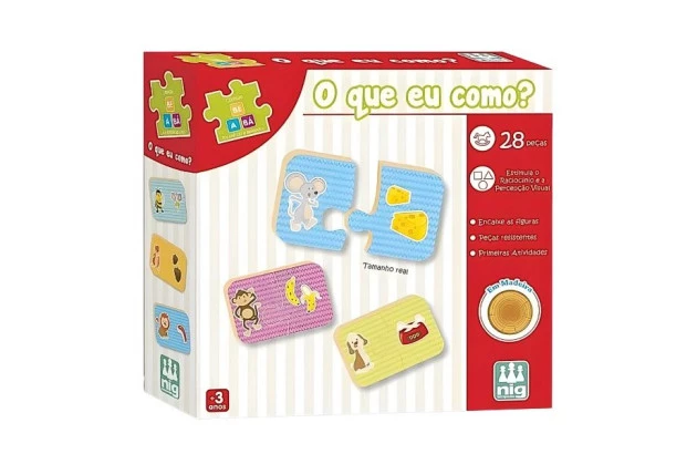 BRINQUEDO EDUCATIVO COLECAO BE A BA O QUE EU COMO + 3 ANOS | NIG BRINQUEDOS