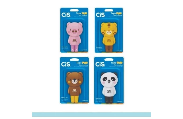 CORRETIVO FITA TAPE FUN BICHINHOS 5MM X 6M SORTIDOS  - CIS
