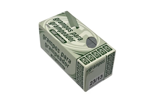 GRAMPOS PARA GRAMPEADOR 23/13 GALVANIZADOS COM 5000 UNIDADES | ACC