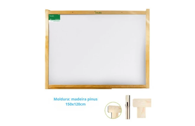 QUADRO BRANCO 150X120 MADEIRA PINUS 6112 SOUZA