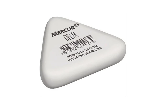 BORRACHA DELTA BRANCA MERCUR