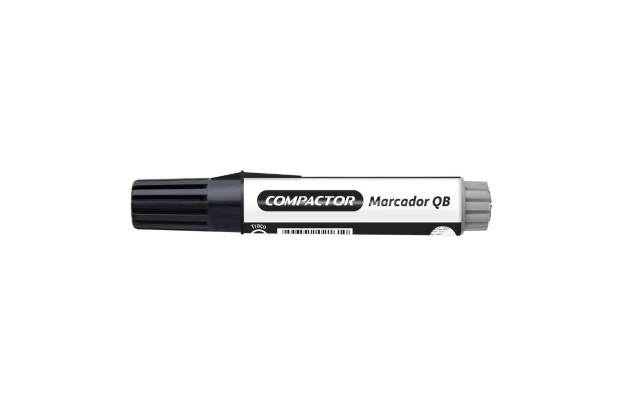 MARCADOR PARA QUADRO BRANCO RECARREGAVEL PRETO TRACO 2-4MM COMPACTOR