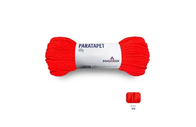 NOVELO DE LA GROSSA PARATAPET 100G VERMELHO RUBRO 313 PINGOUIN