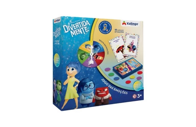 JOGO DAS EMOÇÕES DIVERTIDAMENTE 18 CARTAS XALINGO - LINHA INCLUSIVA