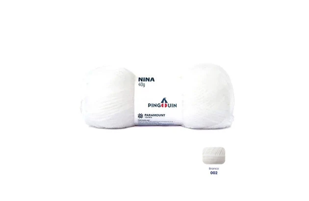 NOVELO DE LA NINA 40G BRANCO 002 PINGOUIN