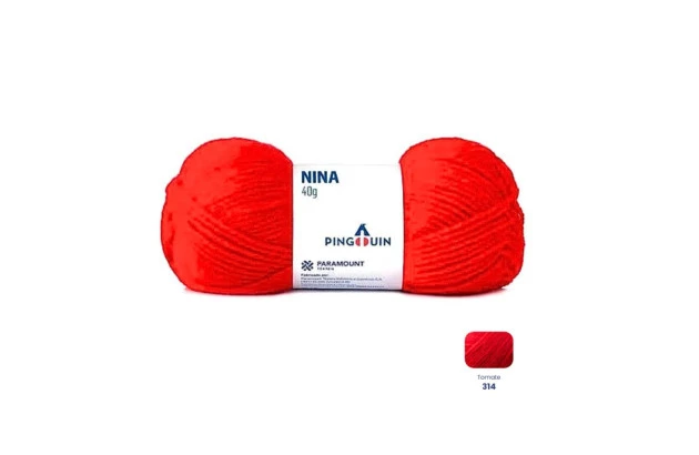 NOVELO DE LA NINA 40G VERMELHO TOMATE 314 PINGOUIN