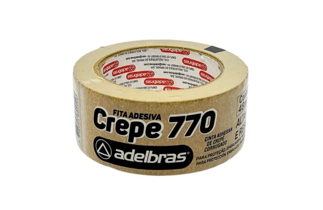FITA ADESIVA PAPEL CREPE KRAFT 770 48MM X 50M - UNIDADE | ADELBRAS
