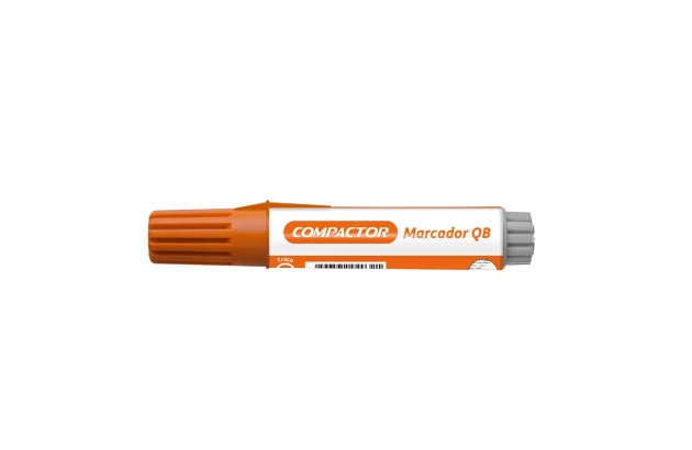 MARCADOR PARA QUADRO BRANCO RECARREGAVEL LARANJA TRACO 2-4MM COMPACTOR
