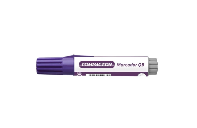 MARCADOR PARA QUADRO BRANCO RECARREGAVEL VIOLETA TRACO 2-4MM COMPACTOR