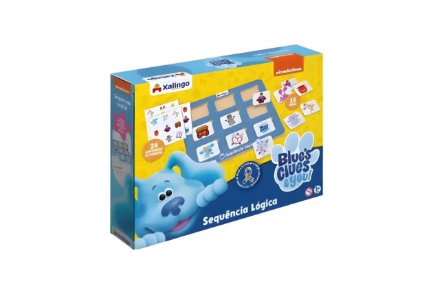 JOGO EDUCATIVO SEQUENCIA LÓGICA BLUES CLUES XALINGO - LINHA INCLUSIVA