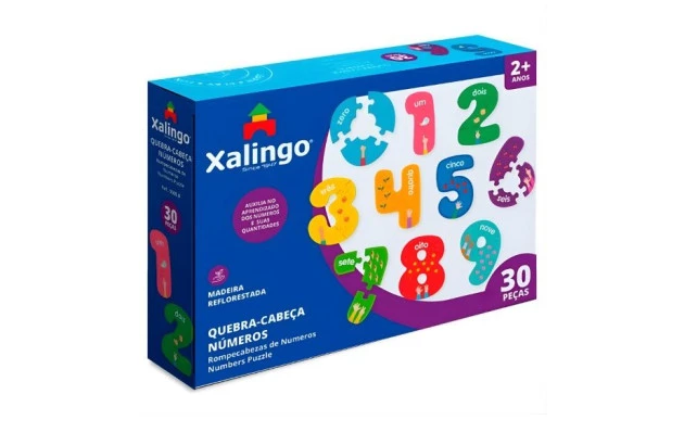 QUEBRA CABEÇA EDUCATIVO NUMEROS 30 PEÇAS +2 ANOS | XALINGO