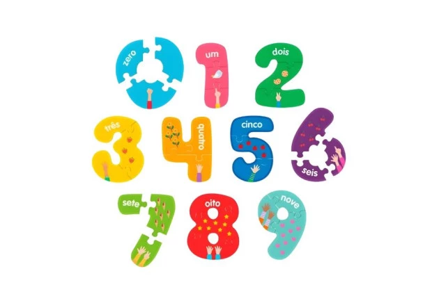 QUEBRA CABEÇA EDUCATIVO LETRAS A E I O U 20 PEÇAS + 2 ANOS | XALINGO