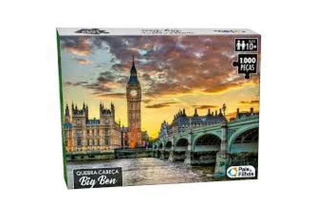 QUEBRA CABEÇA 1000 PEÇAS BIG BEN | + 10 ANOS | PAIS E FILHOS REF 10757