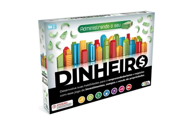 JOGO DE TABULEIRO FINANCEIRO ADMINISTRANDO SEU DINHEIRO - PAIS E FILHOS