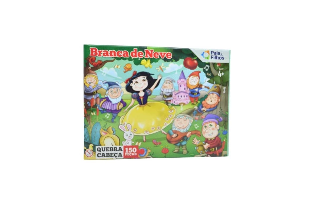 QUEBRA CABEÇA 150 PEÇAS BRANCA DE NEVE | + 4 ANOS | PAIS & FILHOS 2861