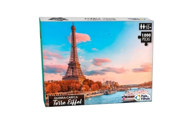 QUEBRA CABEÇA 1000 PEÇAS TORRE EIFFEL | + 10 ANOS | PAIS E FILHOS REF10775