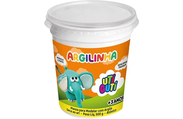 MASSA DE MODELAR ARGILA 500G UTIGUTI CANSON