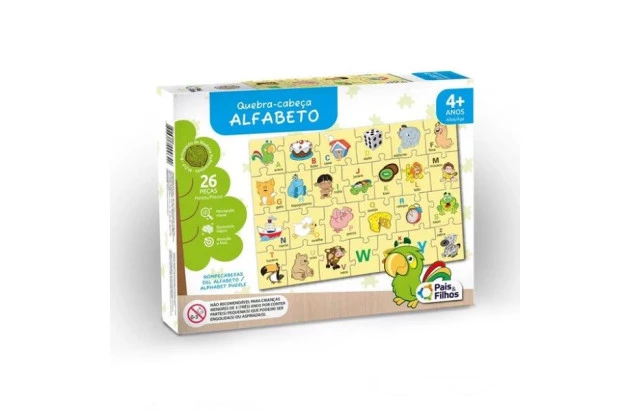 QUEBRA CABEÇA ALFABETO + 4 ANOS PAIS E FILHOS