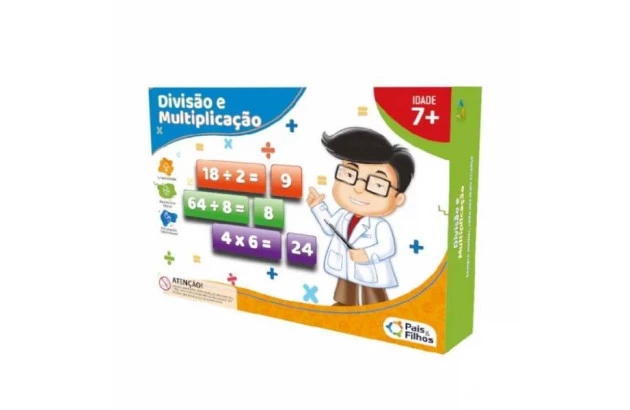BRINQUEDO EDUCATIVO DIVISÃO E MULTIPLICAÇÃO + 7 ANOS PAIS E FILHOS