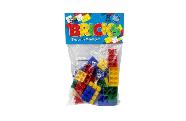 BLOCOS DE MONTAR BRICKS 29 PEÇAS 4745 PAIS E FILHOS