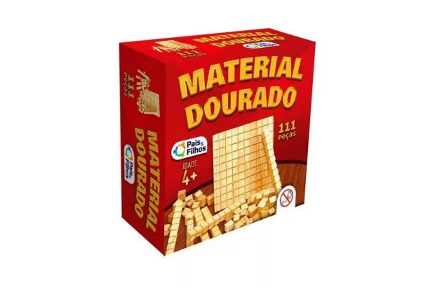 MATERIAL DOURADO 111 PEÇAS EM MDF + 4 ANOS PAIS E FILHOS 2922