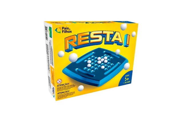 JOGO DE TABULEIRO RESTA 1 | + 5 ANOS | PAIS& FILHOS 2178