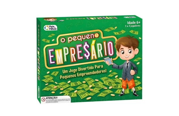 JOGO DE TABULEIRO O PEQUENO EMPRESARIO | + 6 ANOS - 2 A 4 JOGADORAS | PAIS & FILHOS